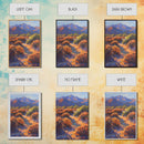 Vibrant Desert Landscape with Mountains, Stunning Wall Art for Living Room or Bedroom, Framed Canvas Print for Home Decor