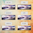 Framed Canvas Print of Majestic Mountain Landscape | Vibrant Hues | Watercolor Painting | Ready-to-Hang | Home Decor