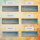 Textured Art Print, Seascape Canvas Art Print, Ocean, Waves, Horizon, Sunset, Orange, Blue, Wall Decor, Panoramic, Wall Art, Canvas Print