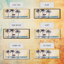 Couple In Beach Scene Art, Minimalist Beach Canvas Art Print, Palm Trees, Canvas Wall Art Beach, Panoramic, Wall Art, Canvas Print