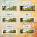 Congaree National Park, Panoramic South Carolina Travel Art, National Park Print, Minimalist Travel Art, Midcentury Modern Style Landscape
