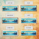Glacier Bay National Park, Panoramic Alaska Travel Art, National Park Print, Minimalist Travel Art, Midcentury Modern Style Landscape