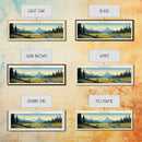 Olympic National Park Panoramic Washington Travel Art, National Park Print, Minimalist Travel Art, Midcentury Modern Style Landscape