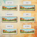 Pinnacles National Park Panoramic Califorrnia Travel Art, National Park Print, Minimalist Travel Art, Midcentury Modern Style Landscape