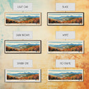 Shenandoah National Park Panoramic Virginia Travel Art, National Park Print, Minimalist Travel Art, Midcentury Modern Style Landscape