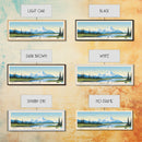 Wrangell St. Elias National Park Panoramic Alaska Travel Art, National Park Print, Minimalist Travel Art, Midcentury Modern Style Landscape