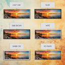 Photographic Panoramic of Biscayne National Park, Sunset Photography, National Park Art, Framed Canvas Print, Landscape Photography
