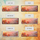 Dew Covered Spiderweb In The Fall, Framed Canvas Print, Autumn Centerpiece, Fall Leaves In The Autumn