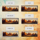 A Forest In Autumn, Fall Decor, Extra Large Wall Art, Framed Panoramic Canvas Print, Framed Wall Decor