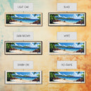 Anse Marron, Seychelles Panoramic Print, Vacation Gift, Seychelles Wall Art, Beach Painting, Beach Decor, Large Wall Art, Wood Frame Art
