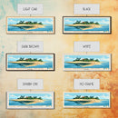 Benguerra Island, Mozambique Panoramic Print, Vacation Gift, Mozambique Wall Art, Beach Painting, Beach Decor, Large Wall Art, Wood Frame Art