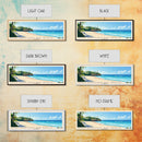 Bottom Bay Beach, Barbados Panoramic Beach Print, Vacation Gift, Barbados Wall Art, Framed Canvas Print, Framed Beach Painting