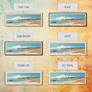 Brancaster Beach, United Kingdom Panoramic Beach Print, Vacation Gift, United Kingdom Wall Art, Framed Canvas Print, Framed Beach Painting