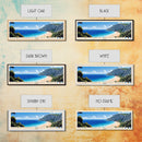 Butterfly Valley Beach, Turkey Panoramic Print, Vacation Gift, Turkey Wall Art, Beach Painting, Beach Decor, Large Wall Art, Wood Frame Art
