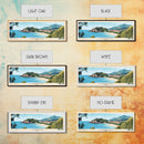 Cabrera, Spain Panoramic Beach Print, Vacation Gift, Spain Wall Art, Beach Painting, Beach Decor, Beach Painting