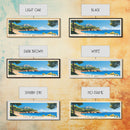 Cala Salada, Spain Panoramic Beach Print, Vacation Gift, Spain Wall Art, Beach Painting, Beach Decor, Beach Painting
