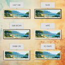 Camps Bay Beach, South Africa Panoramic Beach Print, Vacation Gift, South Africa Wall Art, Framed Canvas Print, Framed Beach Painting
