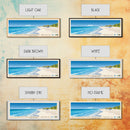 English Point Beach, Turks and Caicos Panoramic Beach Print, Vacation Gift, Turks and Caicos Wall Art, Framed Canvas Print, Framed Beach Painting