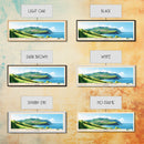 Faial Island, Portugal Panoramic Print, Vacation Gift, Portugal Wall Art, Beach Painting, Beach Decor, Large Wall Art, Wood Frame Art