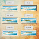 Gibbs Cay, Turks and Caicos Panoramic Print, Vacation Gift, Turks and Caicos Wall Art, Beach Painting, Beach Decor, Large Wall Art, Wood Frame Art