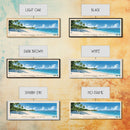 Hideaway Beach, Bahamas Panoramic Print, Vacation Gift, Bahamas Wall Art, Beach Painting, Beach Decor, Large Wall Art, Wood Frame Art