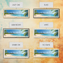 Honeymoon Harbor Beach, Bahamas Panoramic Beach Print, Vacation Gift, Bahamas Wall Art, Framed Canvas Print, Framed Beach Painting