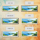 Kanawa Island, Indonesia Panoramic Beach Print, Vacation Gift, Indonesia Wall Art, Beach Painting, Beach Decor, Beach Painting