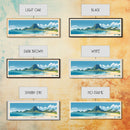 Mont Choisy, Mauritius Panoramic Beach Print, Vacation Gift, Mauritius Wall Art, Framed Canvas Print, Framed Beach Painting