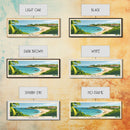 Playa Dorada, Dominican Republic Panoramic Beach Print, Vacation Gift, Dominican Republic Wall Art, Framed Canvas Print, Framed Beach Painting