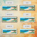Praia de Cavaleiro, Portugal Panoramic Beach Print, Vacation Gift, Portugal Wall Art, Beach Painting, Beach Decor, Beach Painting