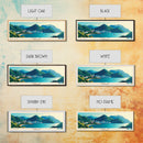 Pui O, Hong Kong Panoramic Print, Vacation Gift, Hong Kong Wall Art, Beach Painting, Beach Decor, Large Wall Art, Wood Frame Art