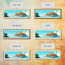 San Pietro Island, Italy Panoramic Print, Vacation Gift, Italy Wall Art, Beach Painting, Beach Decor, Beach Or Lakehouse Art