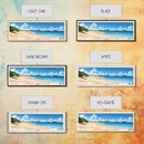 Sandy Ground, Anguila Panoramic Beach Print, Vacation Gift, Anguila Wall Art, Beach Painting, Beach Decor, Beach Painting