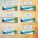 Sapphire Beach, US Virgin islands Panoramic Print, Vacation Gift, US Virgin islands Wall Art, Vacation Wall Art, Vacatation Memories, Beach Decor, Beach Or Lakehouse Art