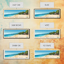 Seven Mile Beach, Jamaica Panoramic Print, Vacation Gift, Jamaica Wall Art, Beach Painting, Beach Decor, Large Wall Art, Wood Frame Art