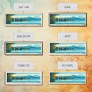 Strandbad Tenderingssee, Germany Panoramic Print, Vacation Gift, Germany Wall Art, Beach Painting, Beach Decor, Large Wall Art, Wood Frame Art