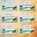 Wainui Beach, New Zealand Panoramic Beach Print, Vacation Gift, New Zealand Wall Art, Framed Canvas Print, Framed Beach Painting