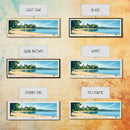 Wannsee Beach, Germany Panoramic Beach Print, Vacation Gift, Germany Wall Art, Beach Painting, Beach Decor, Beach Painting