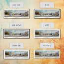 Richmond California Panoramic Print, Trendy Framed Canvas Print, Travel Poster Art, Home Decor, Wall Art, Gift Idea