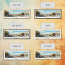 Vallejo California Panoramic Framed Canvas Print, Retro Travel Poster, Unique Wall Art, Artistic Living Room Decor, Office Gift, Home Decoration
