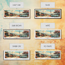 Laredo Texas Panoramic Painting, Mid Century Modern Framed Canvas Print, Retro Pop Art Travel Poster, Wall Art, Living Room Decor, Office Wall Art, Home Decor