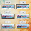 Memphis Tennessee Panoramic Painting, Mid Century Modern Framed Canvas Print, Retro Pop Art Travel Poster, Office Wall Art