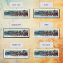 Anchorage Alabama Panoramic Painting, Framed Canvas Print, Mid Century Modern Wall Art, Retro Pop Art Travel Poster, Living Room Decor, City Art