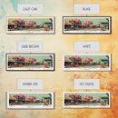 Moreno Valley California Panoramic View, Mid Century Modern Framed Canvas Print, Retro Pop Art Travel Poster, Office Decor, Gift Idea
