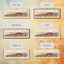 Cagliari Italy Wall Art, Panoramic Travel Poster, Panoramic Framed Canvas Print, City Wall Art, Wall Hanging Home Decor, Travel Art