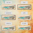 Denizli Turkey Wall Art, Panoramic Travel Poster, Panoramic Framed Canvas Print, City Wall Art, Wall Hanging Home Decor, Travel Art