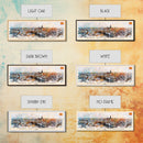 Jerez De La Frontera Spain Panoramic Travel Poster, Framed Canvas Print or Metal Wall Art, Travel Art, Home Decor, Panoramic Painting, Midcentury Art