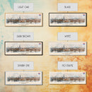 Nijmegen Netherlands Panoramic Travel Poster, Framed Canvas Print or Metal Wall Art, Travel Art, Home Decor, Panoramic Painting, Midcentury Art