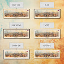 Nitra Slovakia Wall Art, Panoramic Travel Poster, Panoramic Framed Canvas Print, City Wall Art, Wall Hanging Home Decor, Travel Art