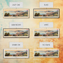 Pula Croatia Panoramic Travel Poster, Framed Canvas Print or Metal Wall Art, Travel Art, Home Decor, Panoramic Painting, Midcentury Art